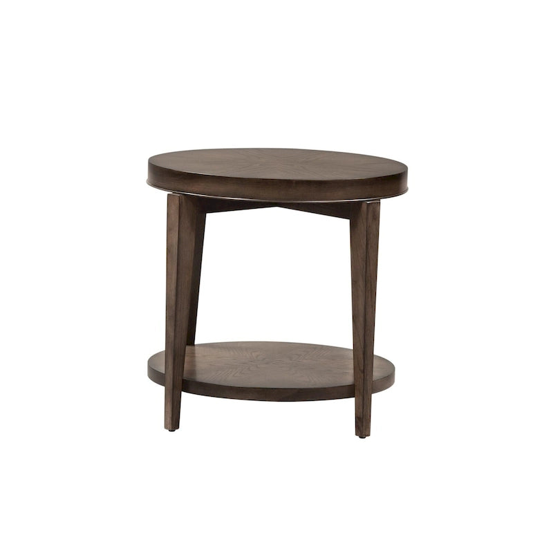 Tavolino rotondo Penton Espresso Stone