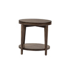 Tavolino rotondo Penton Espresso Stone