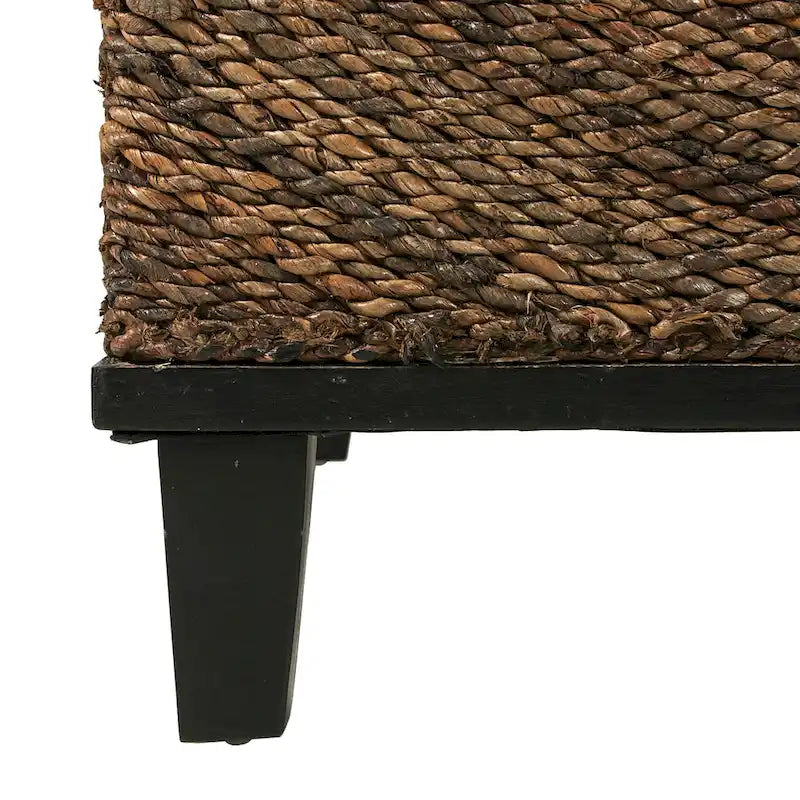 Table basse en abaca tressé par East at Main