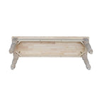 Panca da pranzo grezza in legno massello Hester Gulch Farmhouse di The Gray Barn