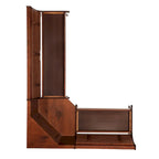 Set da pranzo Moens Walnut con angolo colazione, 3 pezzi