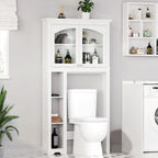 Organizzatore Armadietto Bagno Sopra il WC a 3 Ripiani Regolabili