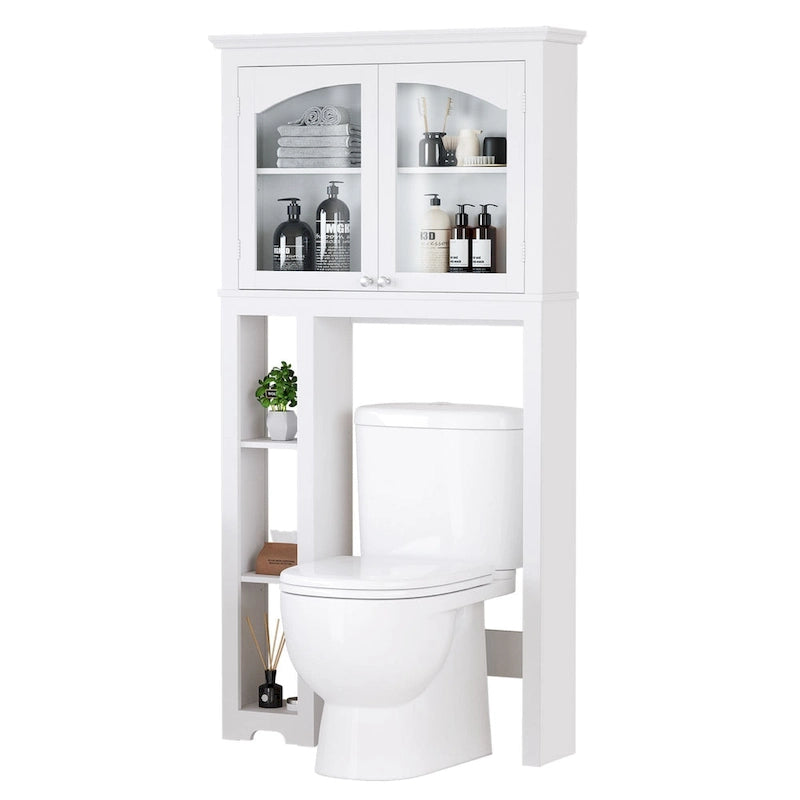 Organizzatore Armadietto Bagno Sopra il WC a 3 Ripiani Regolabili
