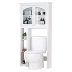 Organizzatore Armadietto Bagno Sopra il WC a 3 Ripiani Regolabili