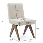 Chaise de salle à manger moderne du milieu du siècle (lot de 2)