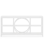 Table console de 70,9 pouces avec pieds en métal au design créatif, tables d'appoint étroites et longues à 3 niveaux pour entrée