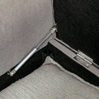 Banc de rangement HOMCOM 50, banc capitonné en bout de lit avec accoudoirs roulés, pieds en bois, banc de rangement capitonné gris