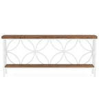 Tavolo da divano lungo 180 cm, tavolo consolle industriale - 180 L x 30 P x 81 A cm
