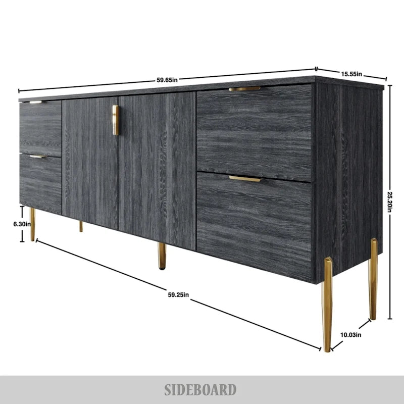 Credenza dalle linee pulite, moderna e lussuosa CraftPorch