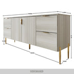 Credenza dalle linee pulite, moderna e lussuosa CraftPorch