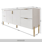 Credenza dalle linee pulite, moderna e lussuosa CraftPorch