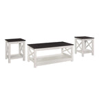 Set tavolini da caffè 3 pezzi Wayne
