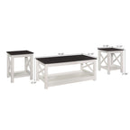 Set tavolini da caffè 3 pezzi Wayne