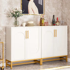 Credenza Buffet Mobile Contenitore con Anta per Cucina Sala da Pranzo, Mobile Accent per Soggiorno