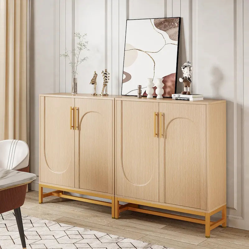 Credenza Buffet Mobile Contenitore con Anta per Cucina Sala da Pranzo, Mobile Accent per Soggiorno