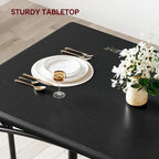 Set da pranzo 5 pezzi con 4 sedie imbottite per appartamento