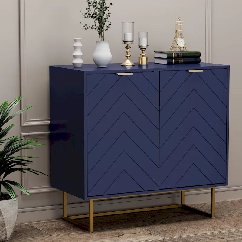 Buffet de rangement avec étagères ajustables pour salon, cuisine