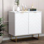 Buffet de rangement avec étagères ajustables pour salon, cuisine