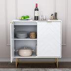 Buffet de rangement avec étagères ajustables pour salon, cuisine