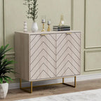 Buffet de rangement avec étagères ajustables pour salon, cuisine