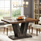 47 Tavolo da Pranzo Rettangolare Piccolo per Cucina Sala da Pranzo Farmhouse