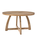 Tavolo da pranzo rotondo in legno massello Mid-century Modern 54 Bryan di HULALA HOME