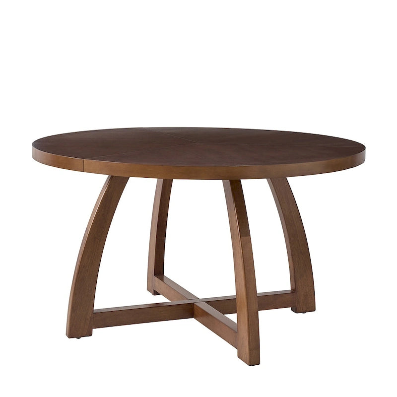 Tavolo da pranzo rotondo in legno massello Mid-century Modern 54 Bryan di HULALA HOME