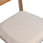 Set di 5 mobili da pranzo in legno massello 47L (1 tavolo + 4 sedie con schienale a doghe)