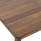 Set di 5 mobili da pranzo in legno massello 47L (1 tavolo + 4 sedie con schienale a doghe)