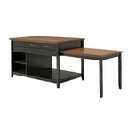Isola Cucina Estensibile Eleanor bicolore effetto anticato con 3 cassetti di iNSPIRE Q Classic