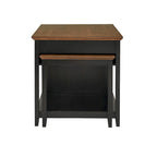 Isola Cucina Estensibile Eleanor bicolore effetto anticato con 3 cassetti di iNSPIRE Q Classic