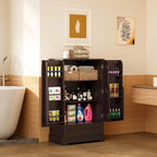 Meuble de rangement pour garde-manger de cuisine, meuble de rangement autonome avec étagères et 1 tiroir