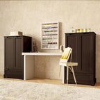 Meuble de rangement pour garde-manger de cuisine, meuble de rangement autonome avec étagères et 1 tiroir