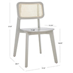 SAFAVIEH Luz Cane Dining Chair - 17 L x 20 P x 32 H - 17Lx20Px32H