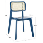 SAFAVIEH Luz Cane Dining Chair - 17 L x 20 P x 32 H - 17Lx20Px32H