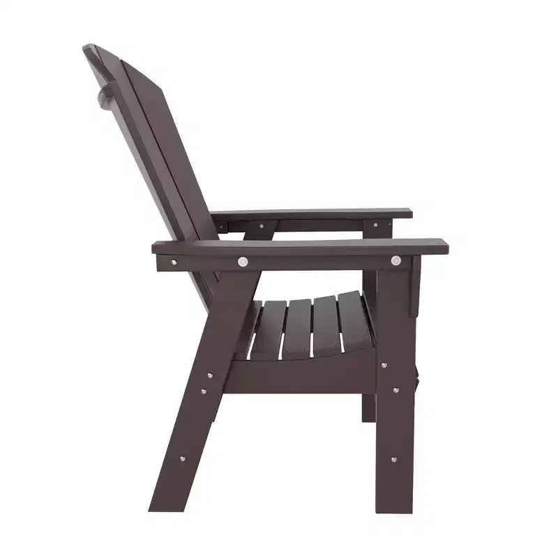 WestinTrends Set da 5 Pezzi con Tavolo Quadrato da Pranzo e Poltrone da Esterno con Schienale Curvo