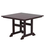 WestinTrends Set da 5 Pezzi con Tavolo Quadrato da Pranzo e Poltrone da Esterno con Schienale Curvo