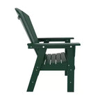 WestinTrends Set da 5 Pezzi con Tavolo Quadrato da Pranzo e Poltrone da Esterno con Schienale Curvo