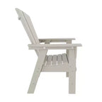 WestinTrends Set da 5 Pezzi con Tavolo Quadrato da Pranzo e Poltrone da Esterno con Schienale Curvo