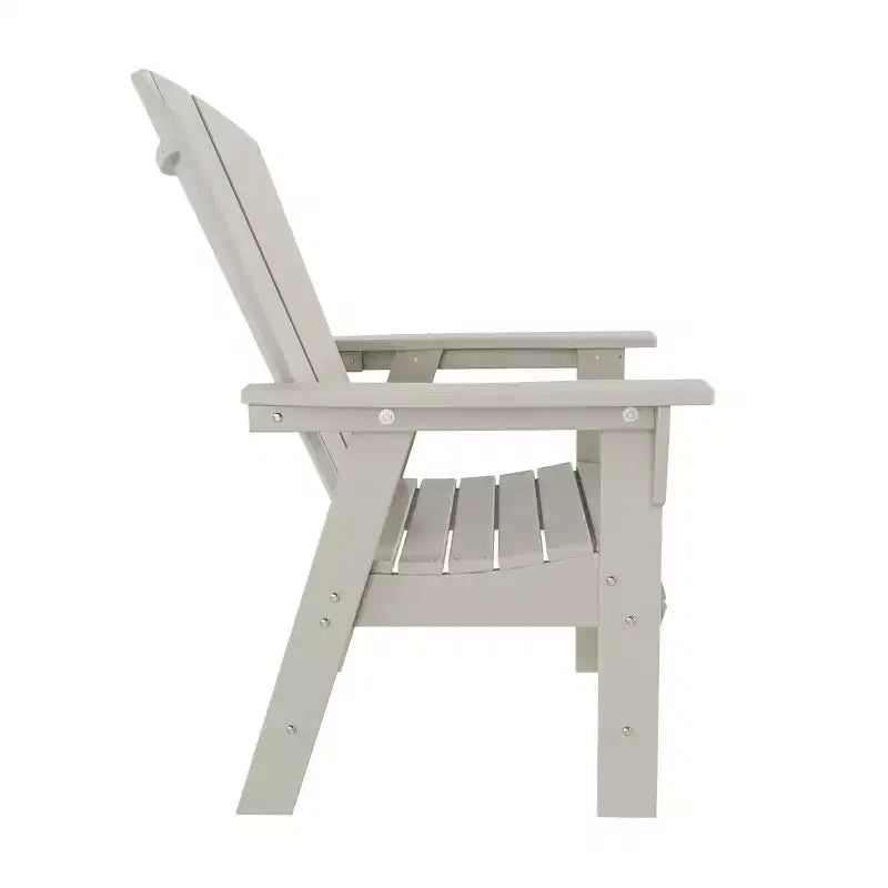 WestinTrends Set da 5 Pezzi con Tavolo Quadrato da Pranzo e Poltrone da Esterno con Schienale Curvo