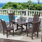 WestinTrends Ensemble de salle à manger d'extérieur 5 pièces Table et chaises de patio carrées