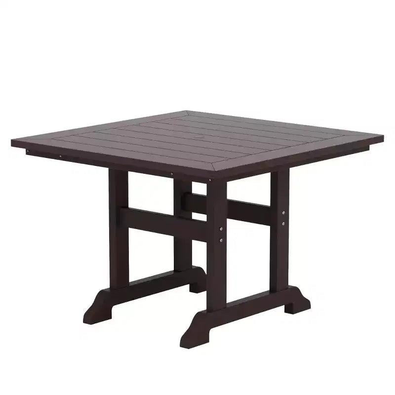 WestinTrends Set da pranzo da esterno con tavolo quadrato e 4 poltrone moderne, 5 pezzi