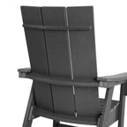 WestinTrends Set da pranzo da esterno con tavolo quadrato e 4 poltrone moderne, 5 pezzi