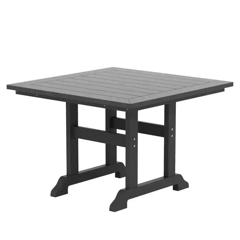 WestinTrends Set da pranzo da esterno con tavolo quadrato e 4 poltrone moderne, 5 pezzi