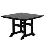 WestinTrends Set da pranzo da esterno con tavolo quadrato e 4 poltrone moderne, 5 pezzi