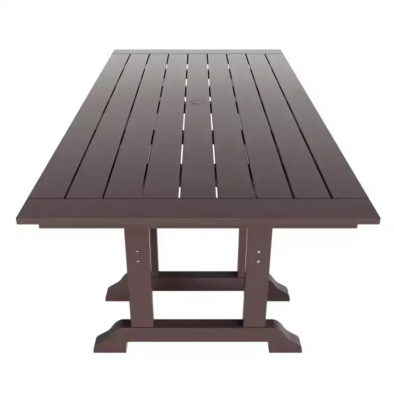 WestinTrends - Ensemble de salle à manger d'extérieur 6 pièces - Table et bancs avec fauteuils