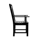 WestinTrends Malibu Set da Pranzo per Esterni da 7 Pezzi, Tavolo da Pranzo per Esterni con Sedie da Pranzo, Nero