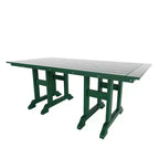 WestinTrends Malibu Ensemble repas d'extérieur 7 pièces Table de salle à manger avec chaise de salle à manger, vert foncé