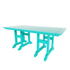 WestinTrends Malibu Set da Pranzo da Esterno di 7 Pezzi Tavolo da Pranzo con Sedie, Turchese