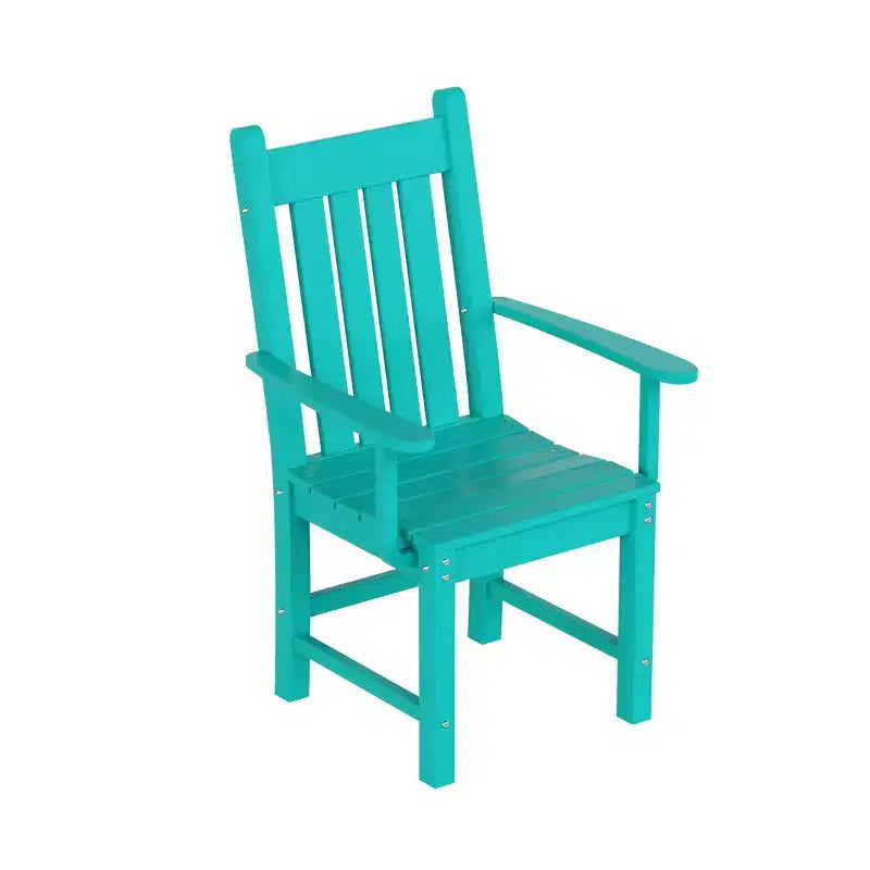 WestinTrends Malibu Set da Pranzo da Esterno di 7 Pezzi Tavolo da Pranzo con Sedie, Turchese